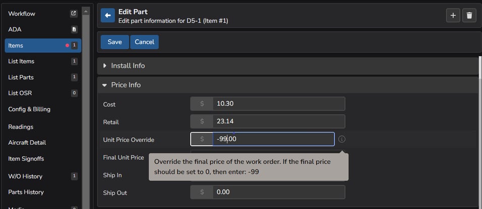 Billing Precedence
